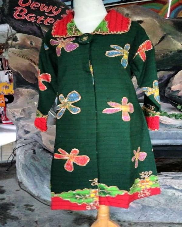 Tunik Kombinasi Batik Tulis